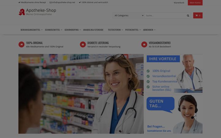 Screenshot of apotheke-shop.net