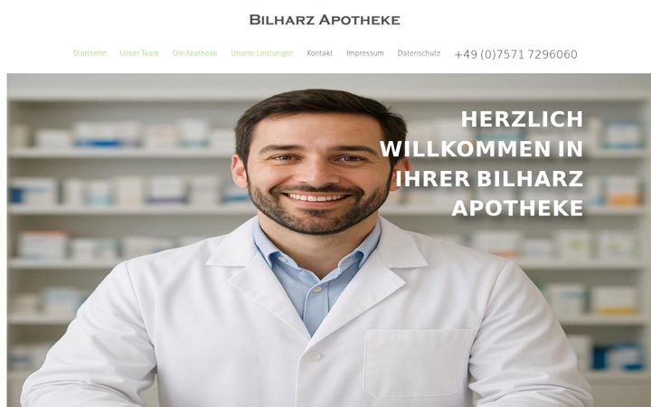 Screenshot of apotheke-sigmaringen.de