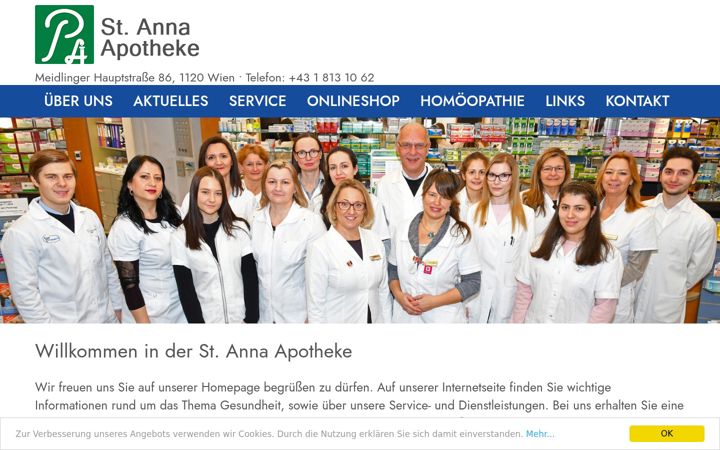 Screenshot von apotheke-st-anna.at