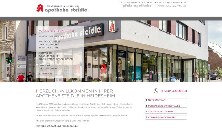 Screenshot ta' apotheke-steidle.de