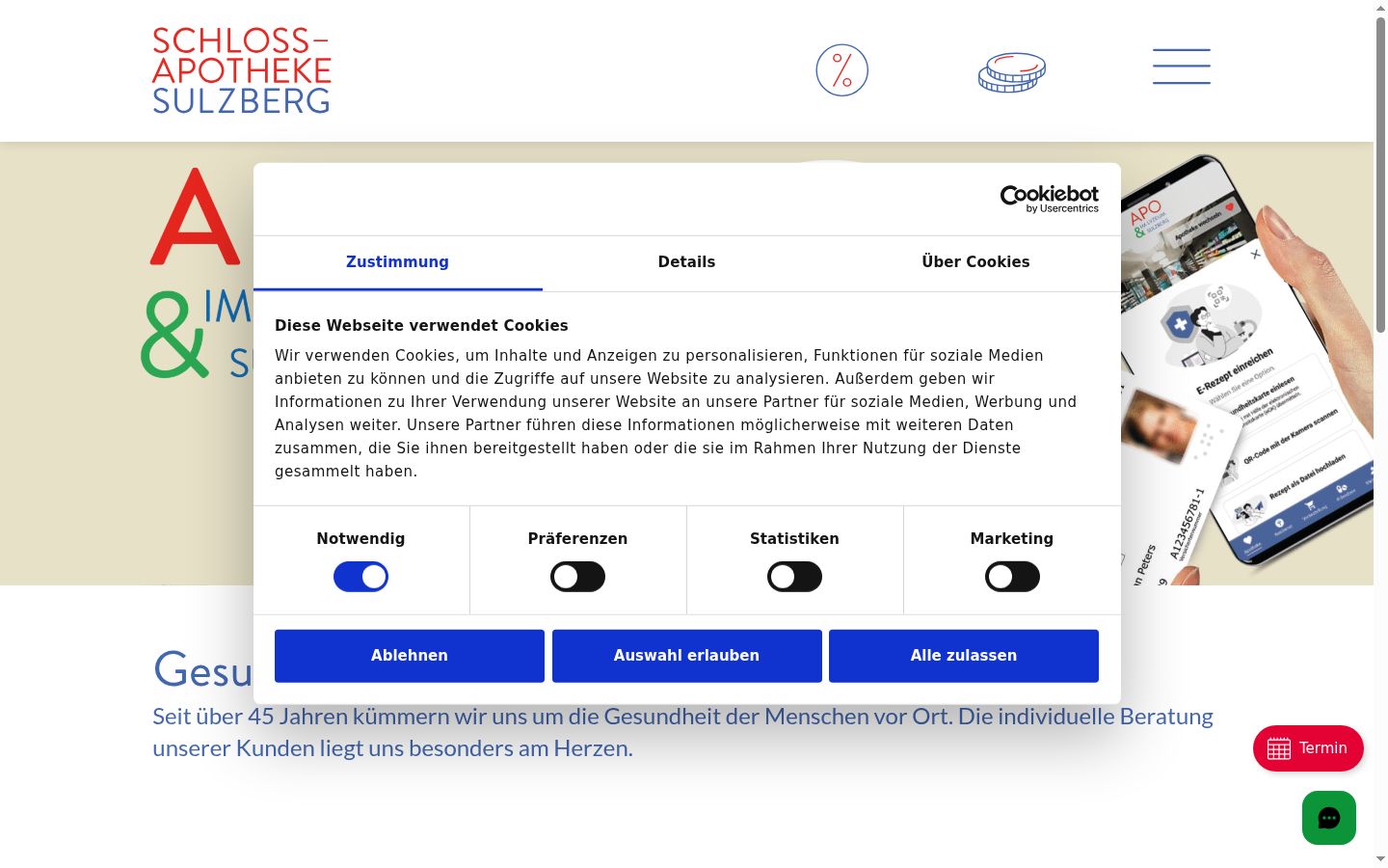 Sutikimo reklamjuostės, rodytos prieš bet kokią sąveiką, ekrano kopija