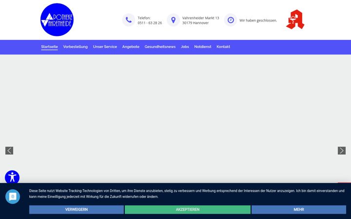 Screenshot ta' apotheke-vahrenheide.de