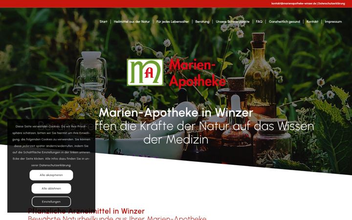 Screenshot of apotheke-winzer.com