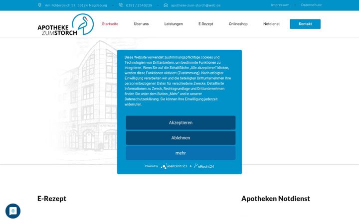 Screenshot ta' apotheke-zum-storch.de