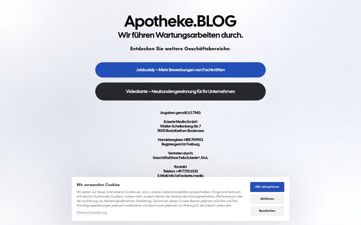 Screenshot of apotheke.blog