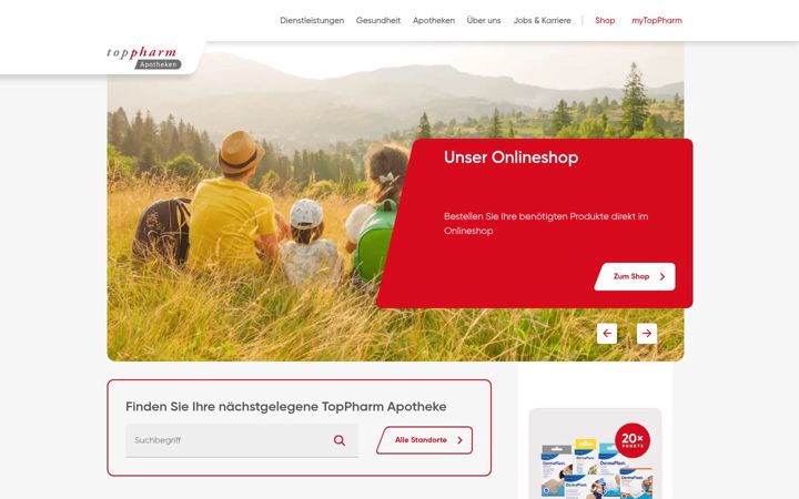 Screenshot of apotheke.ch