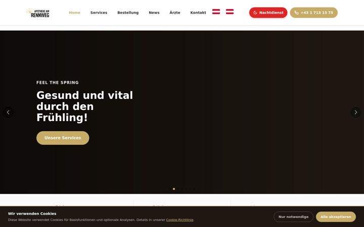 Screenshot of apothekeamrennweg.at