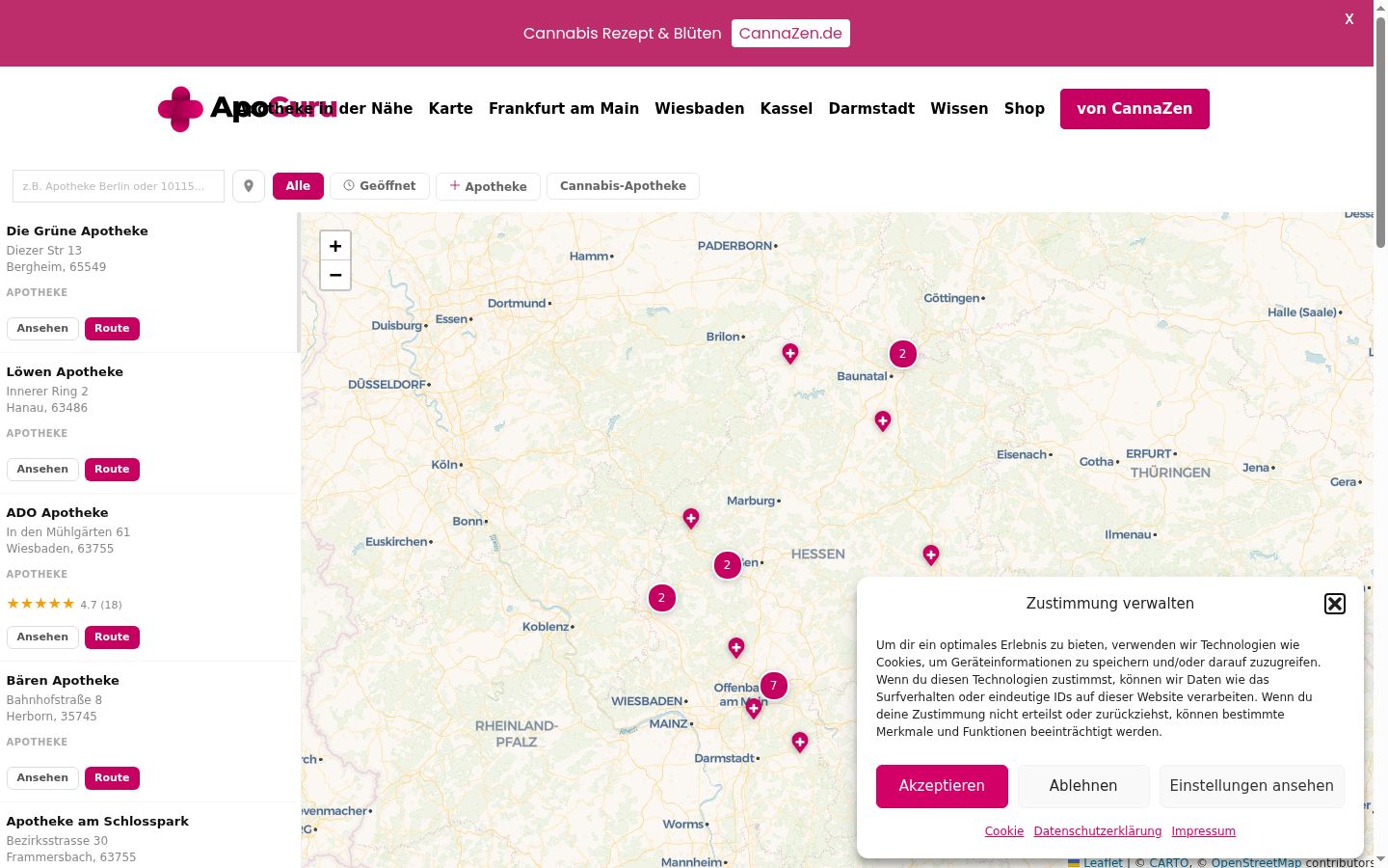 Screenshot tal-banner tal-kunsens muri qabel kwalunkwe interazzjoni