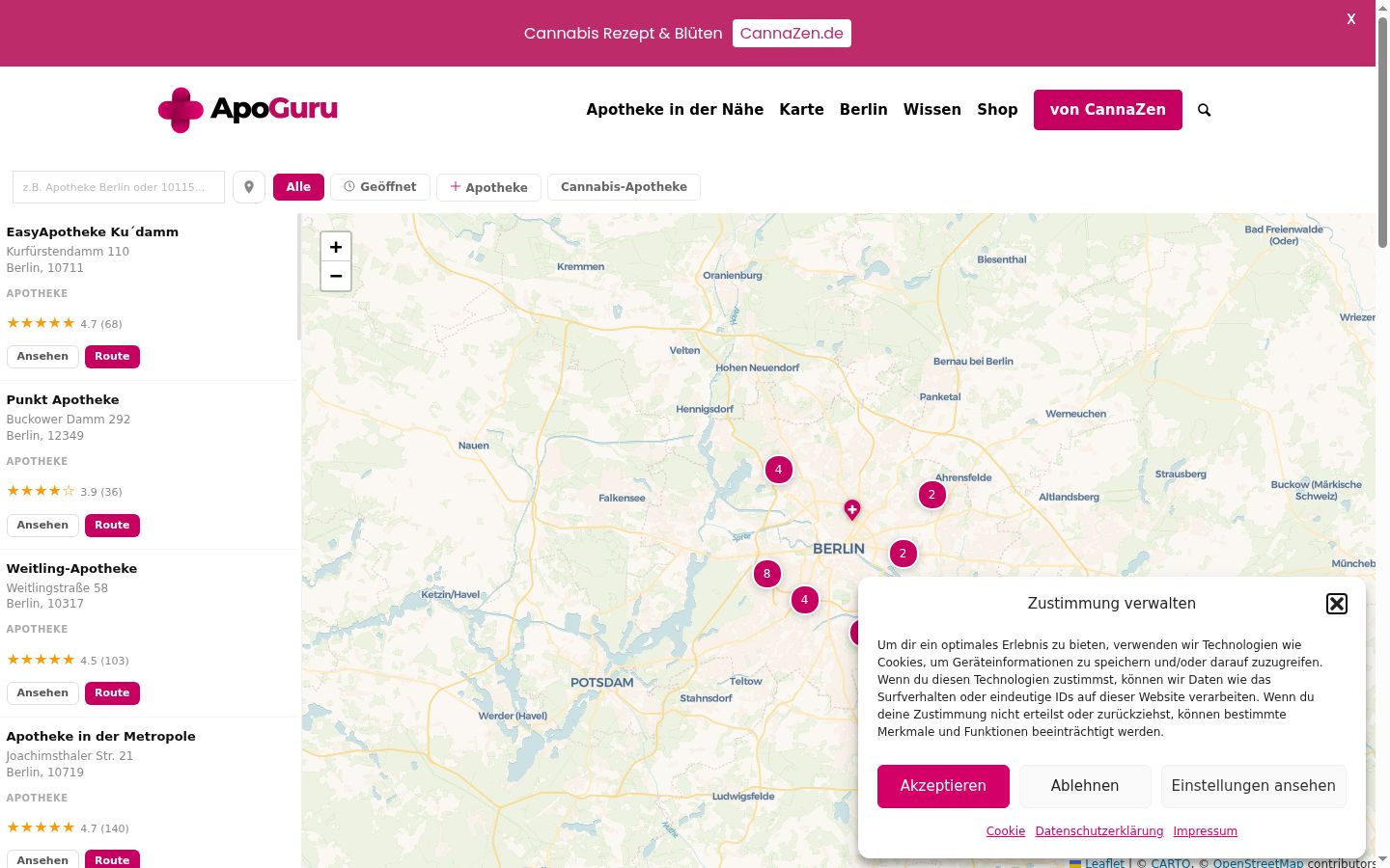 Screenshot tal-banner tal-kunsens muri qabel kwalunkwe interazzjoni