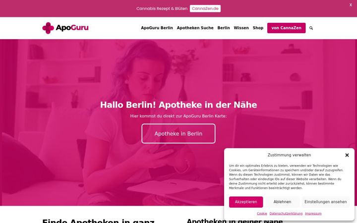 Screenshot ta' apothekeinberlin.de