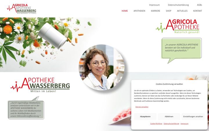 Ekrānuzņēmums no apotheken-freiberg.de