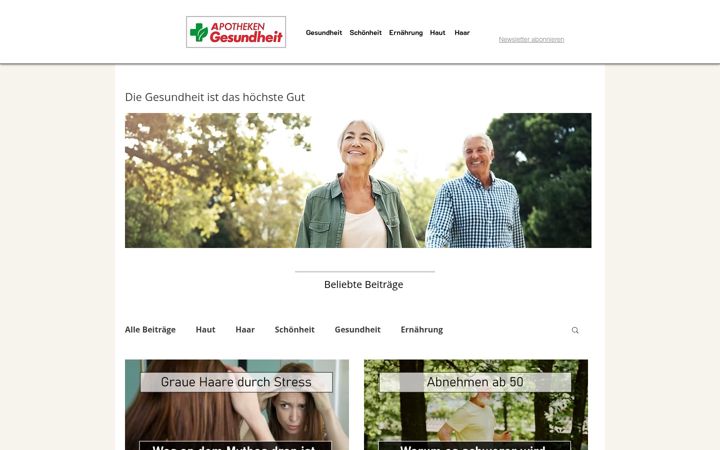 Ekrānuzņēmums no apotheken-gesundheit.de