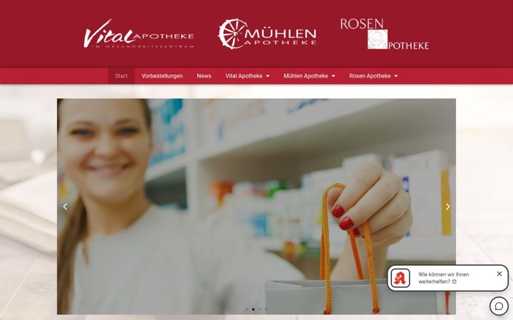 Skærmbillede af apotheken-rochell.de