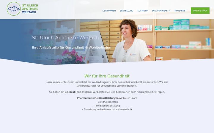 Snímek obrazovky apothekewertach.de