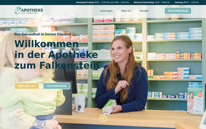 Screenshot του apothekezumfalkenstein.de
