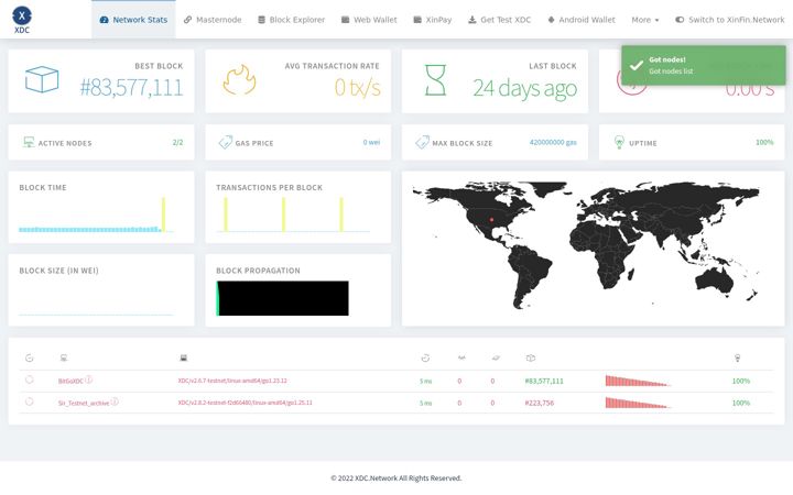 Screenshot of apothem.network