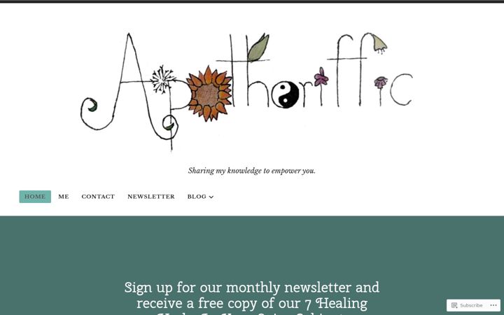 Screenshot of apothoriffic.com