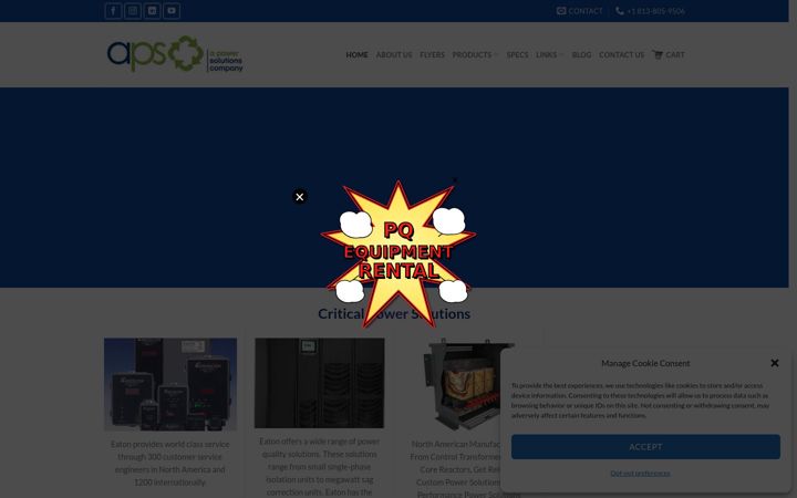 Screenshot of apowersystems.com