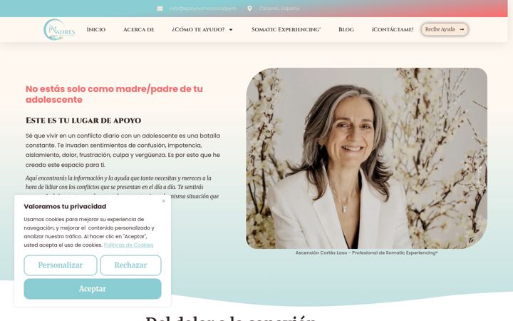 Screenshot of apoyoemocionalpym.com