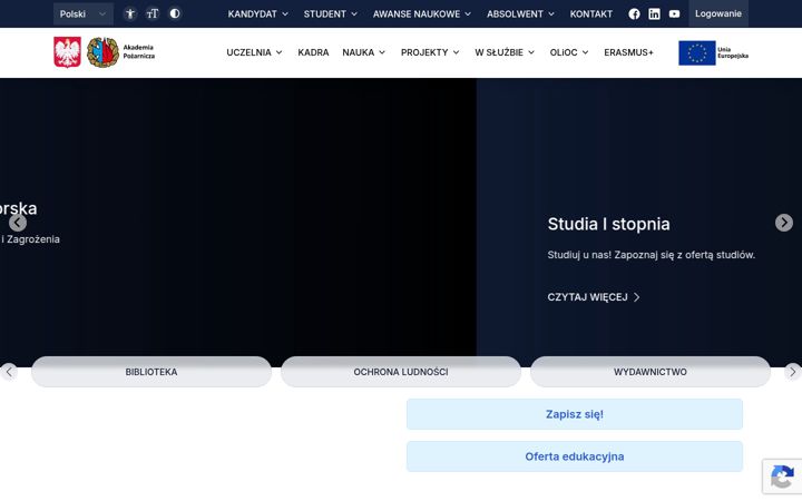 Screenshot ta' apoz.edu.pl