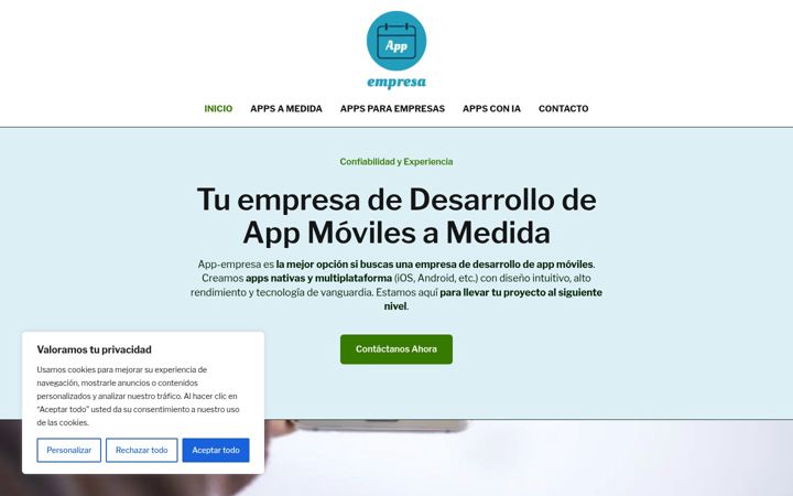 Snímek obrazovky app-empresa.com