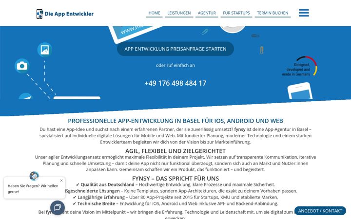 Screenshot ta' app-entwickler-basel.ch
