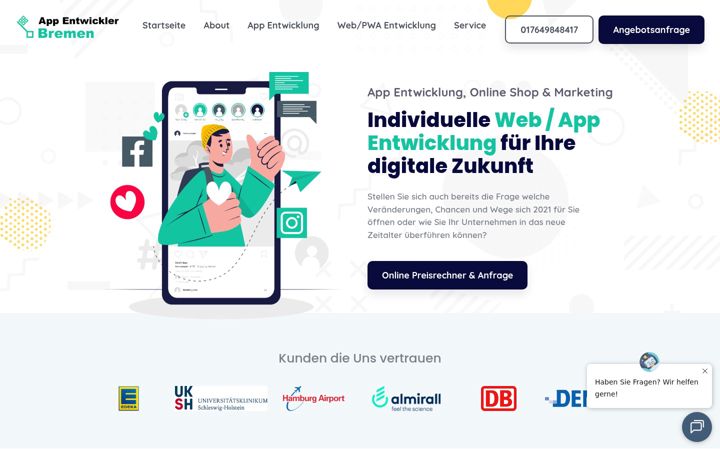 Screenshot van app-entwickler-bremen.de
