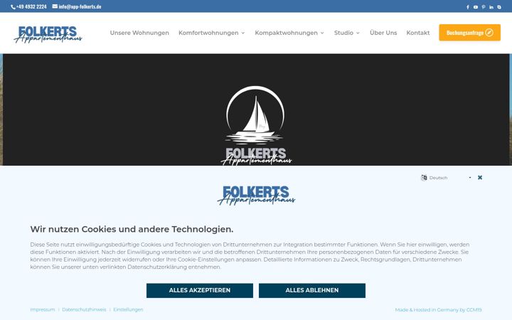 Screenshot ta' app-folkerts.de