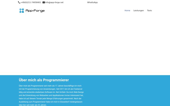 Screenshot of app-forge.net