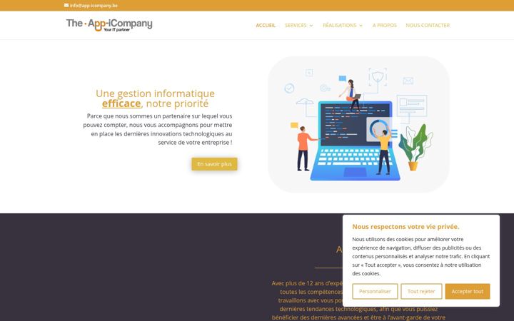 Screenshot of app-icompany.be