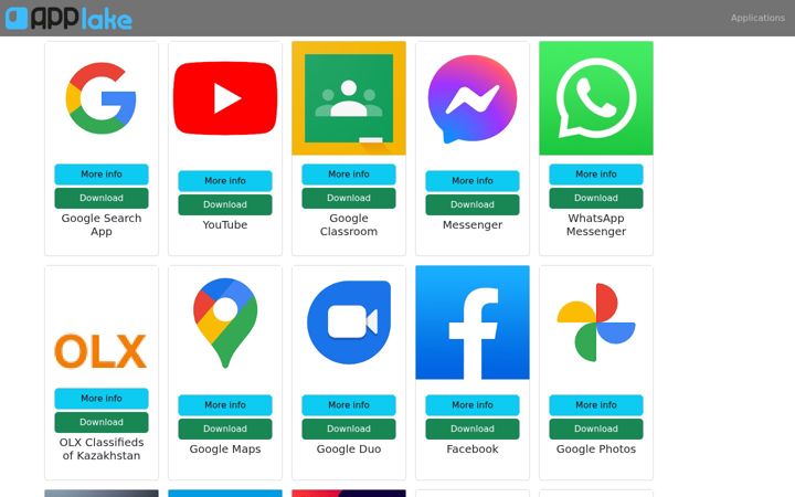 Screenshot of app-lake.com