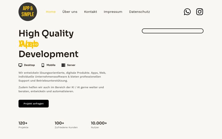 Skærmbillede af app-simple.de