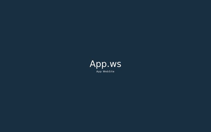 Screenshot of app.ws