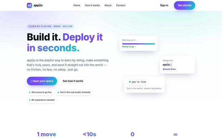 Screenshot of app2u.pl