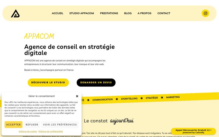 Zrzut ekranu appacom.fr