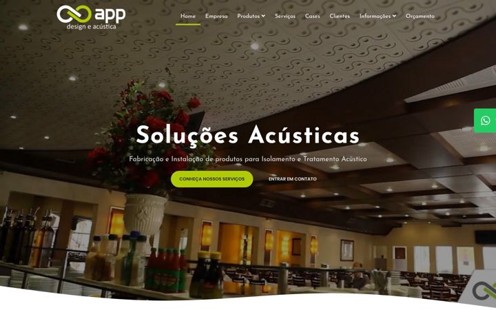 Screenshot of appacustica.com.br