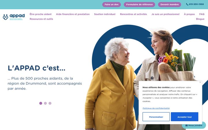Screenshot of appad.ca