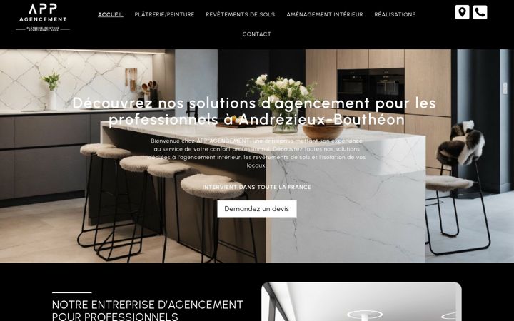 Screenshot of appagencement.fr