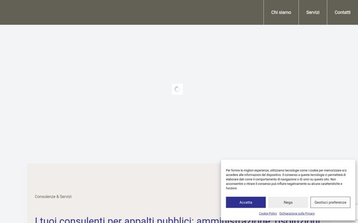 Screenshot of appalticontrattipubblici.com
