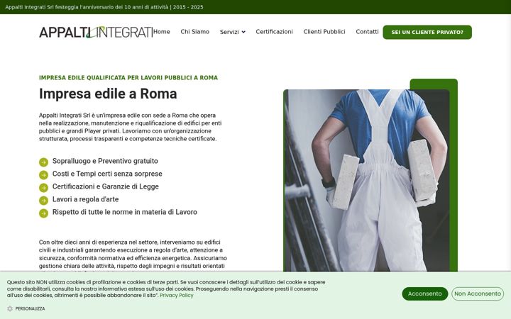 Screenshot of appaltiintegrati.it