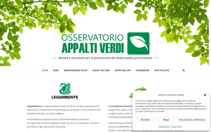 Snímek obrazovky appaltiverdi.net
