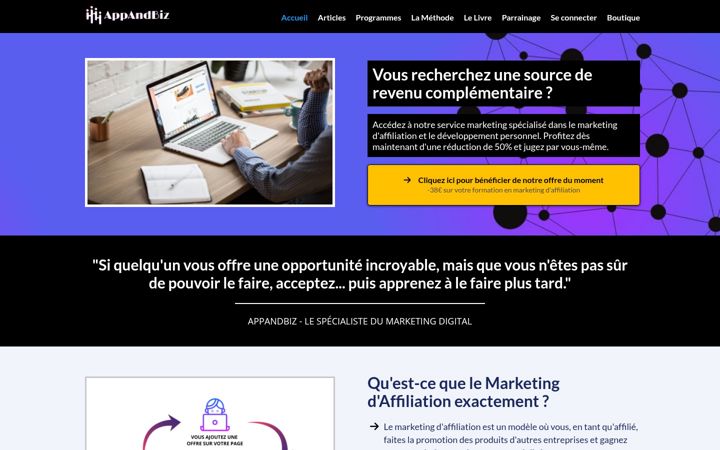 Screenshot of appandbiz.fr
