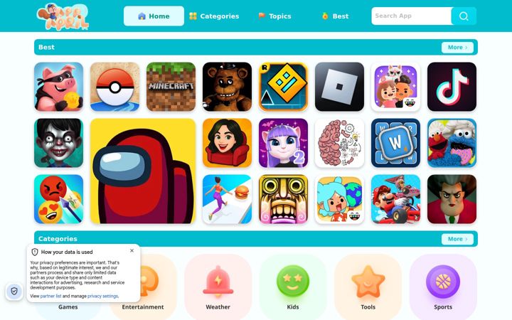Screenshot of appapril.com