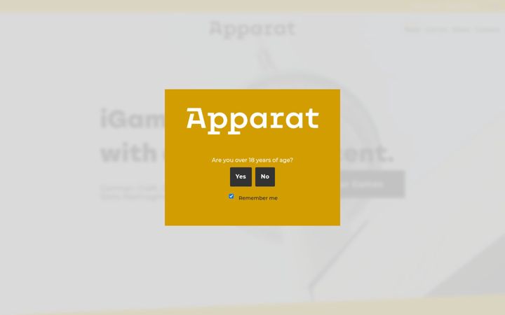 Screenshot of apparatgaming.net