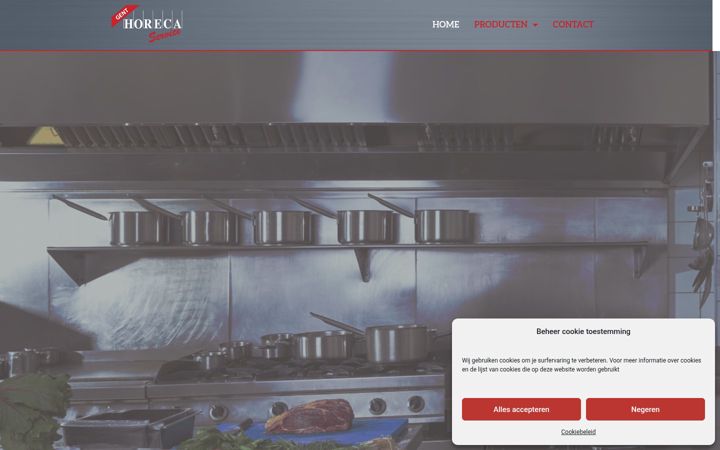 Screenshot ta' apparatuur-horeca.be