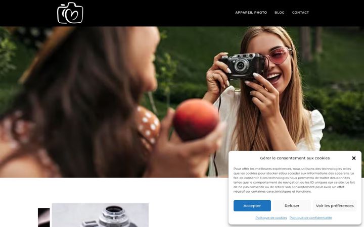 Screenshot ta' appareil-photo.news