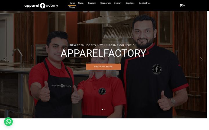Screenshot of apparelfactory.ae