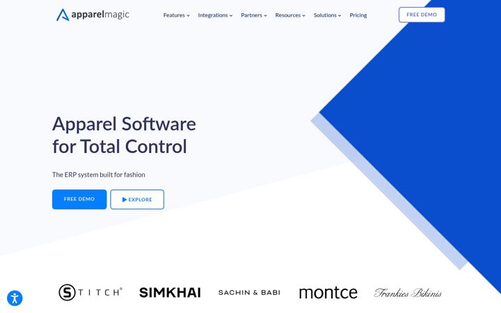 Screenshot of apparelmagic.com