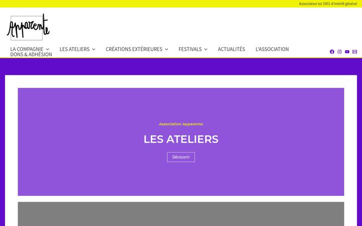 Screenshot of apparente.org