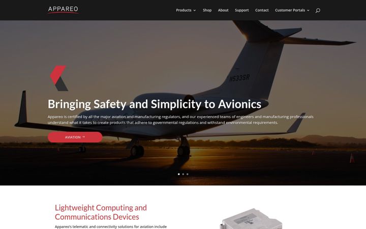Screenshot di appareo.com